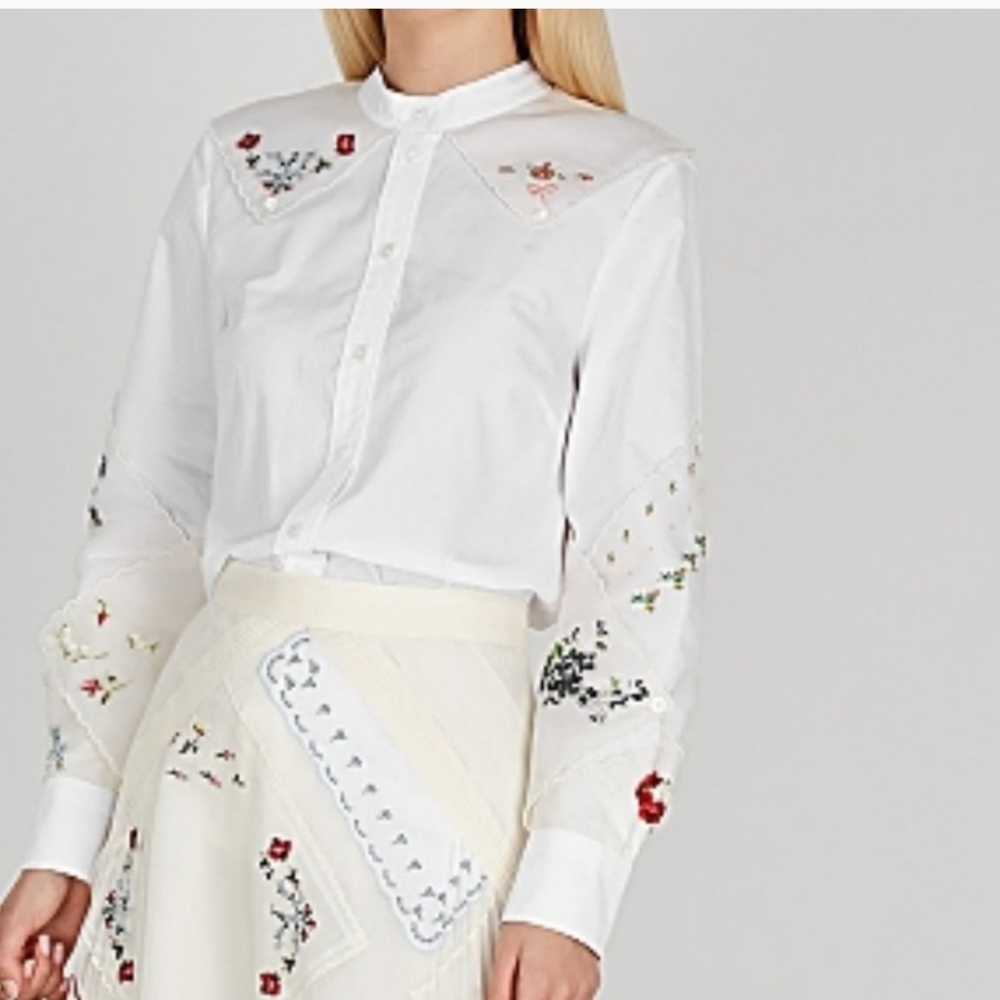 Tory Burch Hankerchief Blouse Size 14 Bust 22" Length 28"